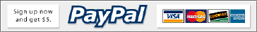 I accept payment through PayPal!, the #1 online payment service!